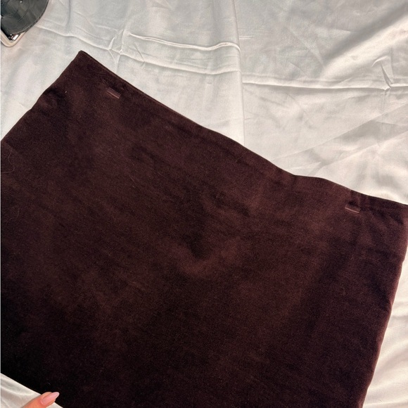 Zara Burgundy Mini Skirt with Belt - Picture 7 of 9